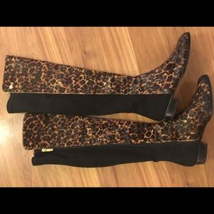 Vince camuto knee high calf hair boot